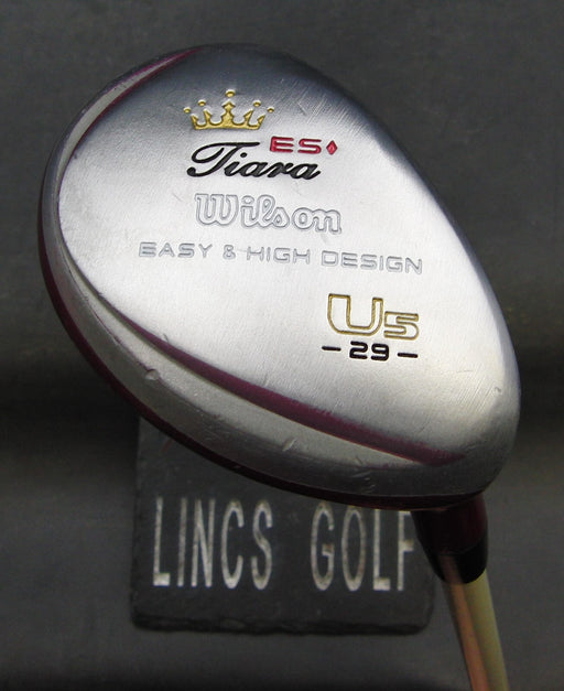 Ladies Wilson ES Tiara 29° 5 Hybrid Ladies Graphite Shaft Golf Pride Grip