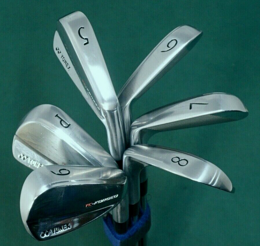 Set Of 6 x Yonex TC Forged Irons 5-PW Extra Stiff Steel Shafts Yonex Grips