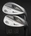 Set of 2 Nike VR V-Rev Grooves Gap & Lob Wedges Stiff Steel Shafts Nike Grips