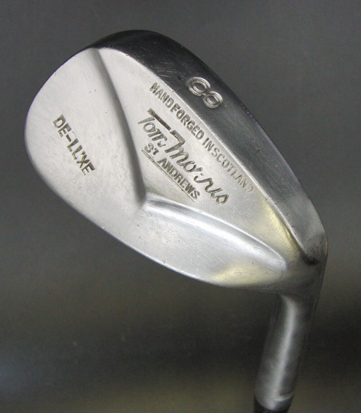 Vintage Tom Morris St Andrews De-Luxe 8 Iron Regular Steel Shaft Black Grip