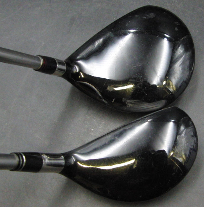 Set of 2 Bridgestone X-Drive GB 15° 3 Wood &23° 4 Hybrid Regular Graphite Shafts