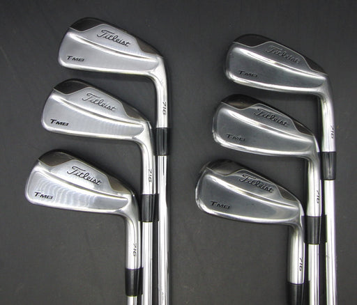 Set of 6x Titleist 716 T-MB 5-PW Irons Stiff Steel Shafts Titleist Grips*