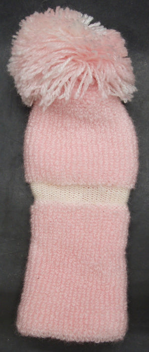 Set of 2x Pink Wood Head Covers