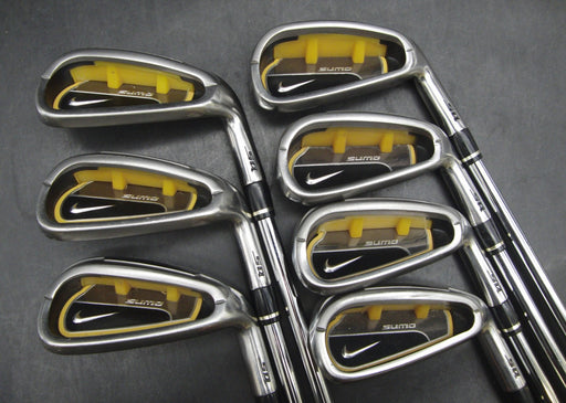 Set of 7x Nike SQ Sumo Irons 4-PW Stiff Steel Shafts Nike Grips*