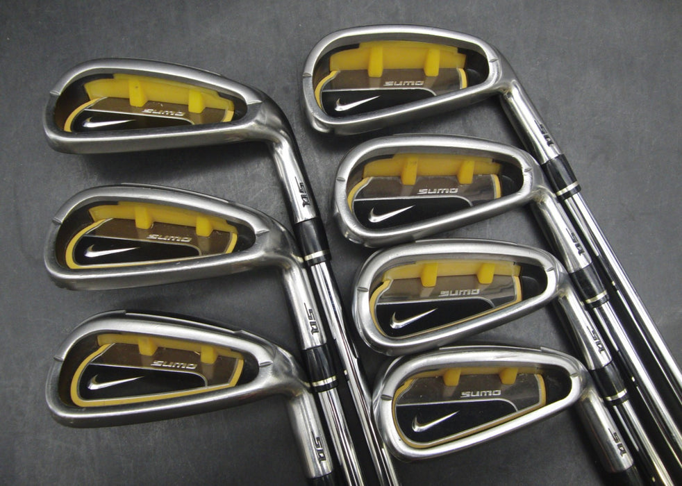 Set of 7x Nike SQ Sumo Irons 4-PW Stiff Steel Shafts Nike Grips*