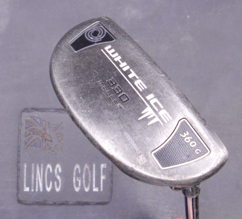 Odyssey White Ice 330 Mallet Putter Steel Shaft Length 86cm Red Grip
