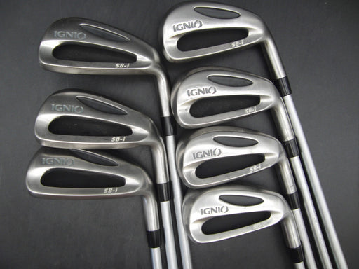 Set of 7x Ignio SB-i 4-PW Irons Stiff Steel Shafts Benross Grips