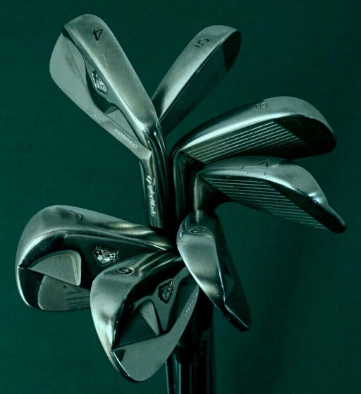 Set 7 x TaylorMade Smoke TP Forged Irons 4-PW Regular / Stiff Steel Shafts