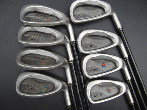Set of 8x Dunlop XXIO Impact Power Body Irons 5-SW+AW Regular Graphite Shafts*