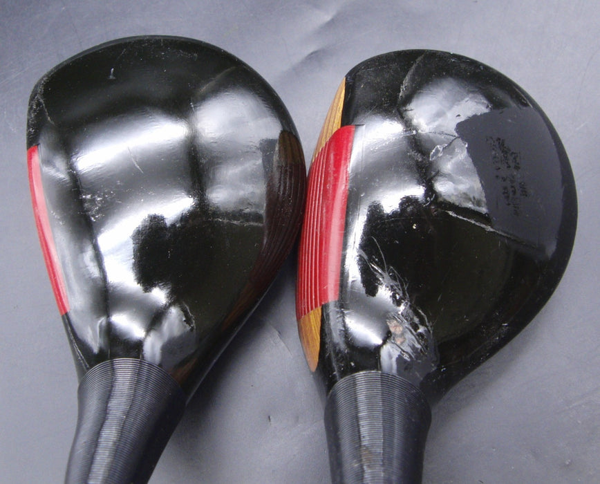 Set of 2 Ping Eye2 Black Dot Driver & 3 Wood Regular Steel Shafts Ping Grips