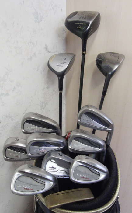 Set Of Maruman Exim Nano 5-SW+AW Irons + Driver + 3 Wood + 4 Wood + Putter