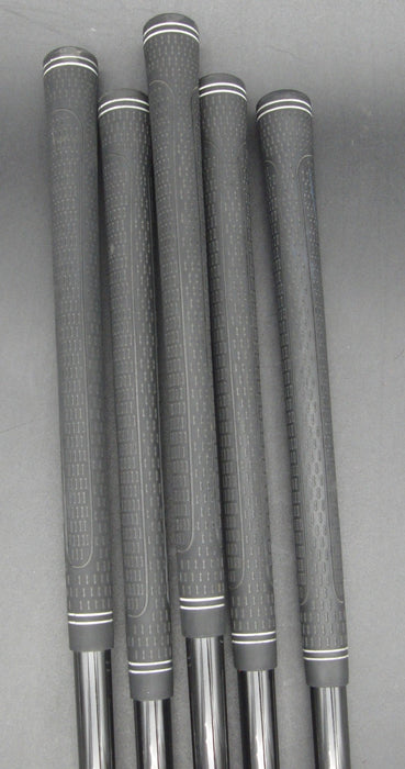 Set of 5x ExSole Irons 7-PW+AW Regular Graphite Shafts Black Grips*