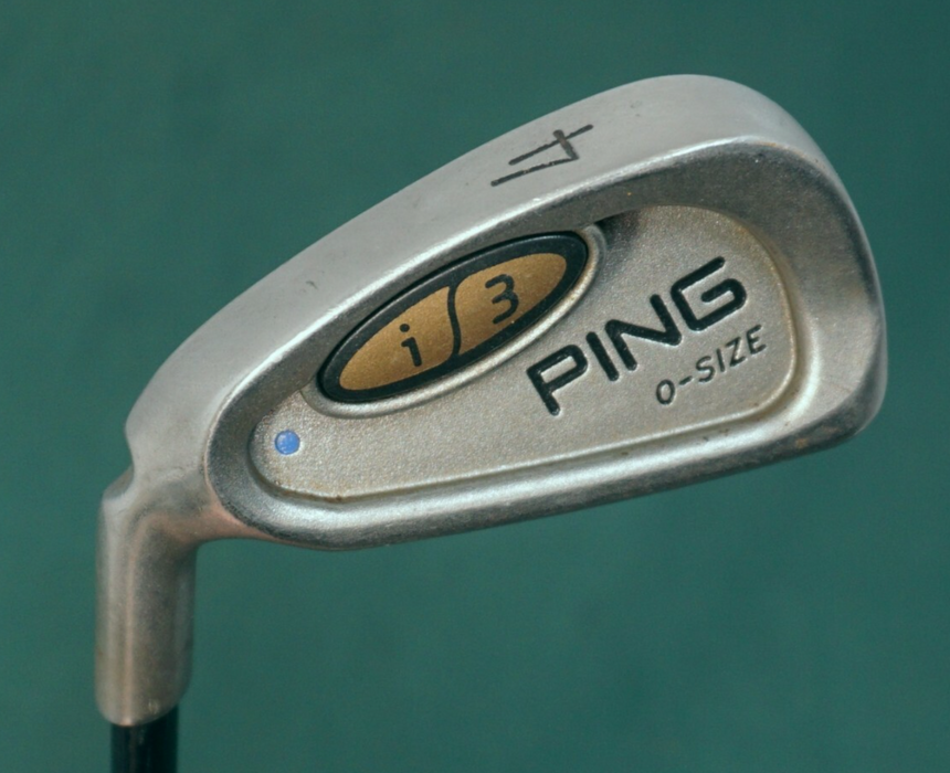 Left Handed Ping i3 O-Size Blue Dot 4 Iron Regular Graphite Shaft Ping Grip