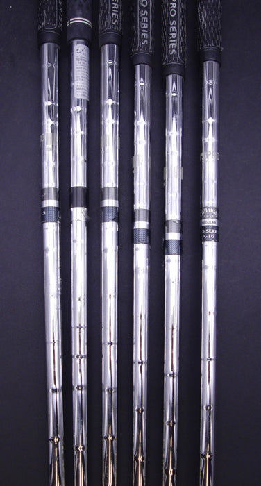 Set of 6x Callaway Steelhead Pro Series X-16 Irons 5-PW Stiff Steel Shafts
