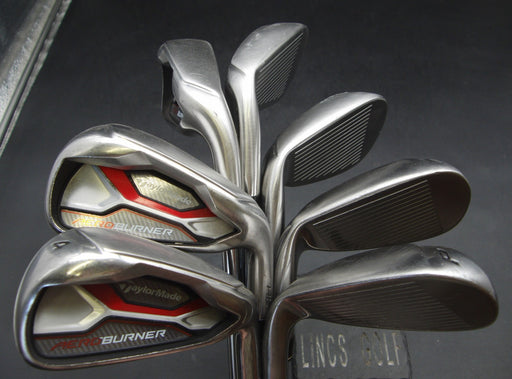 Set of 7x TaylorMade AeroBurner Irons 4-PW Regular Steel Shafts with Grips