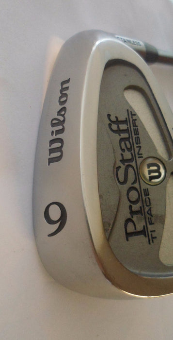 WILSON PROSTAFF TI FACE INSERT OVERSIZE 9 IRON   R Flex Steel Shaft, Wilson Grip