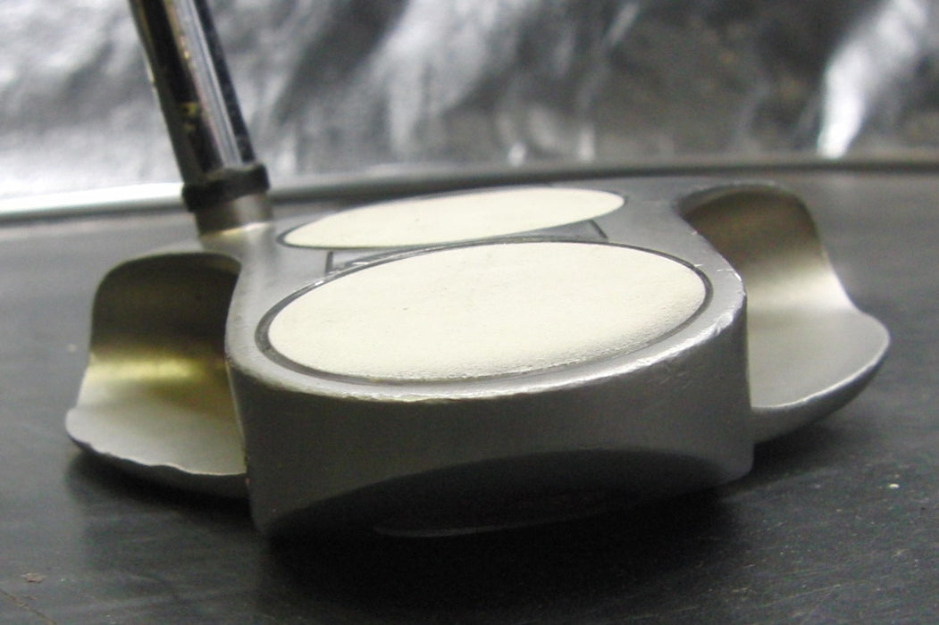 Odyssey White Steel Mid 2-Ball Putter Steel Shaft 105cm Length Red Grip