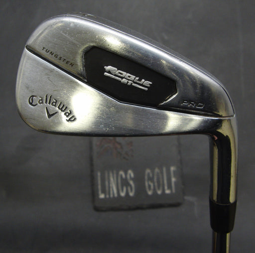 Callaway Rogue ST Pro 6 Iron Stiff Steel Shaft Lamkin Grip