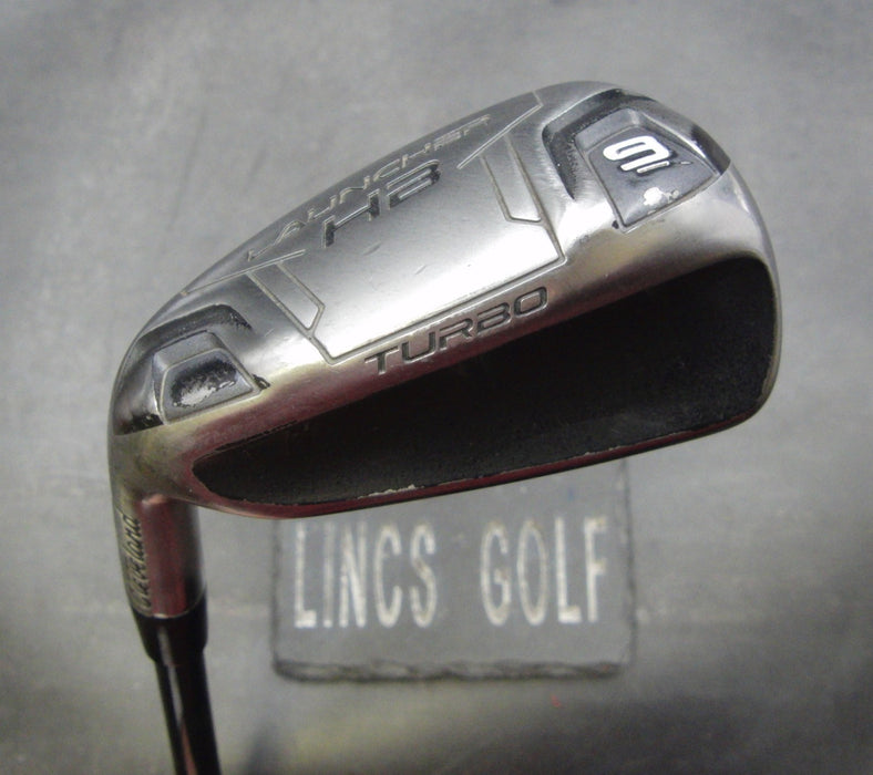 Left Handed Cleveland Turbo Launcher 9 Iron Seniors Graphite Shaft Lamkin Grip