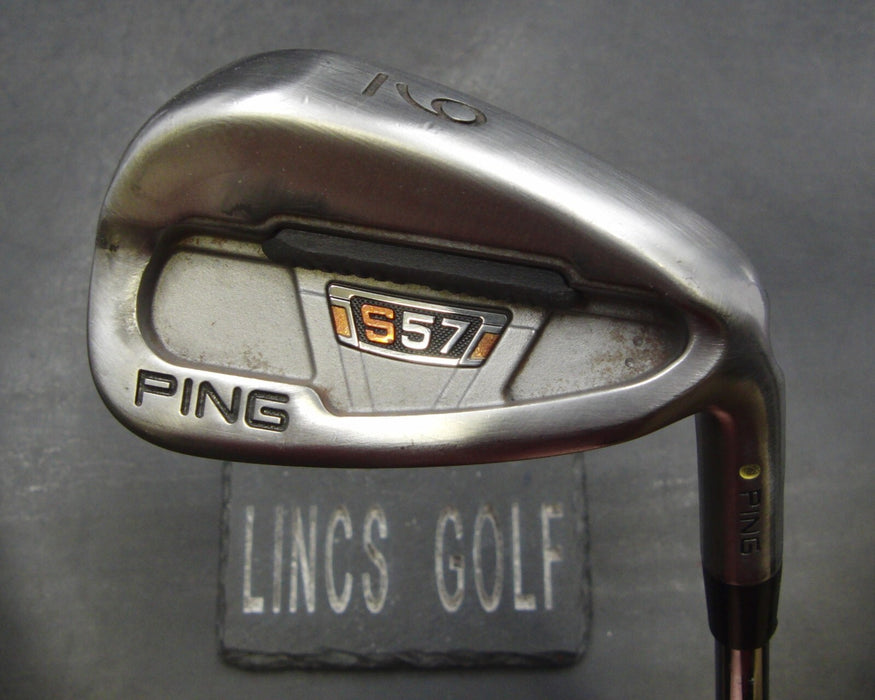 Ping S57 Yellow Dot 9 Iron Stiff Steel Shaft Golf Pride Grip