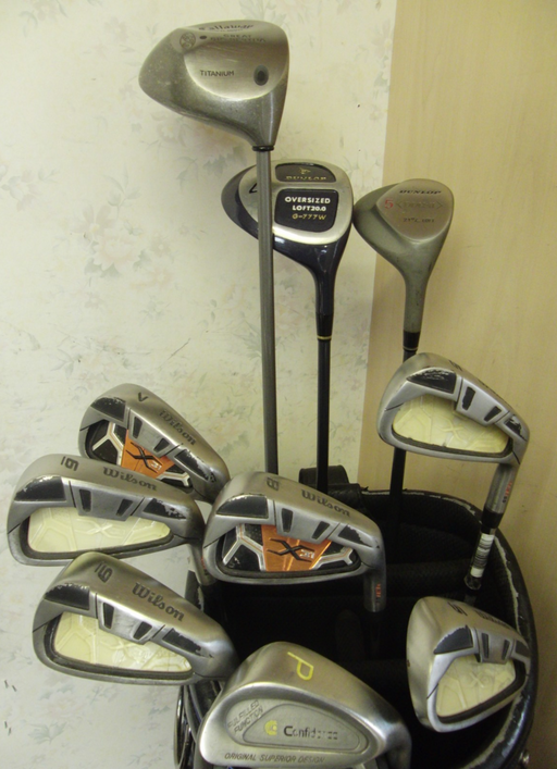 Set of Wilson X31 5-SW Irons + Dunlop 4 & 5 Wood + 9 Callaway Driver + Putter