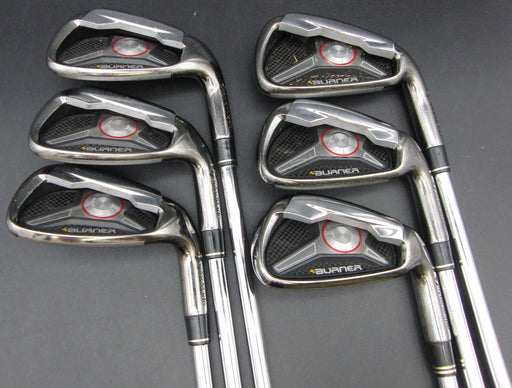 Set of 6x TaylorMade Burner 2009 5-PW Irons Stiff Steel Shafts TaylorMade Grips