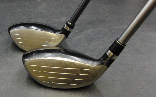 Set of 2 PRGR RS 3 Hybrid & 3 Wood Regular Graphite Shafts Elite & Black Grips