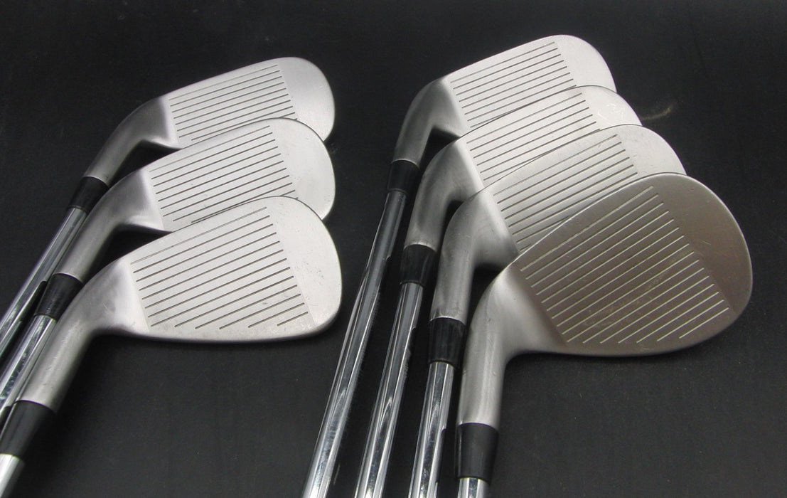 Set of 7x Cleveland 5-SW Irons Stiff Steel Shafts Black Grips*