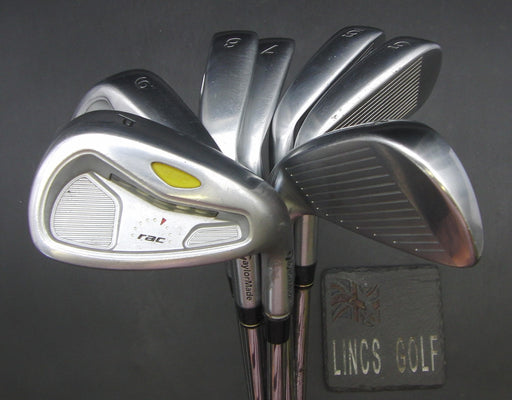 Set of 7x TaylorMade Rac LT 4-PW Irons Regular Steel Shafts TaylorMade Grips