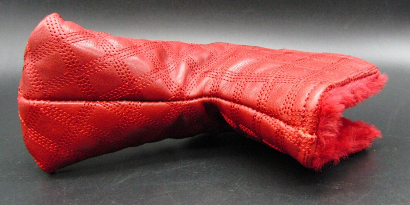 PSYKO GOLF Croc-Effect Quilted Embroidered Genuine Leather Putter Head Cover