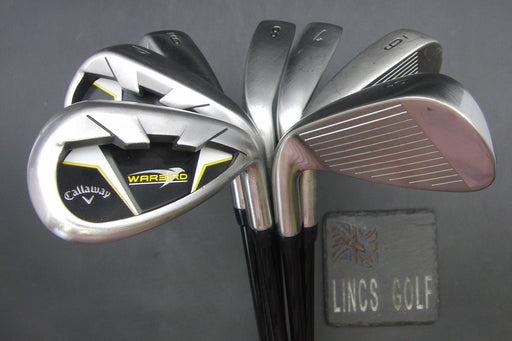 Set of 7x Callaway Warbird 5-SW Irons Regular Graphite Shafts Callaway Grips