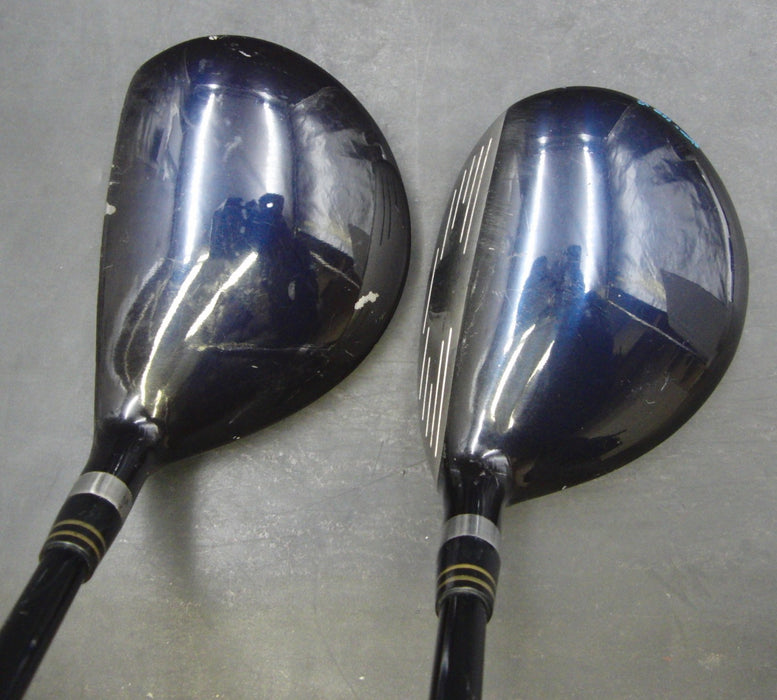 Set of 2 Spalding FW-Version III Tour ProGrind 5+7 Woods Stiff Graphite Shafts