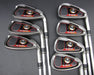 Set of 7x TaylorMade Burner Plus 5-PW + AW Irons Stiff Steel Shafts