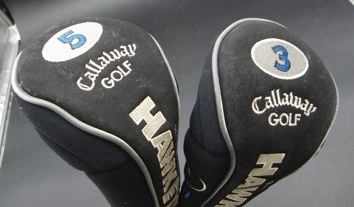 Set of 2 Callaway Big Bertha Hawk Eye VFT 3+5 Woods Head Covers