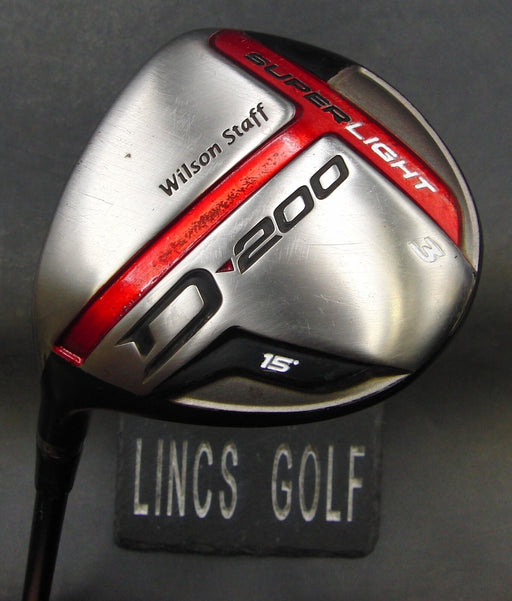 LeftHanded Wilson Staff D200 SuperLight 15° 3 Wood Regular Graphite Shaft*
