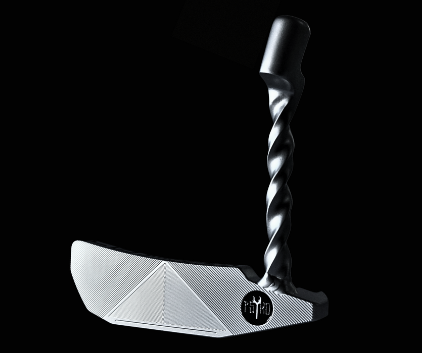 PSYKO SWITCHBLADE CNC Milled Putter Twisted Neck (welded to the head) Headcover