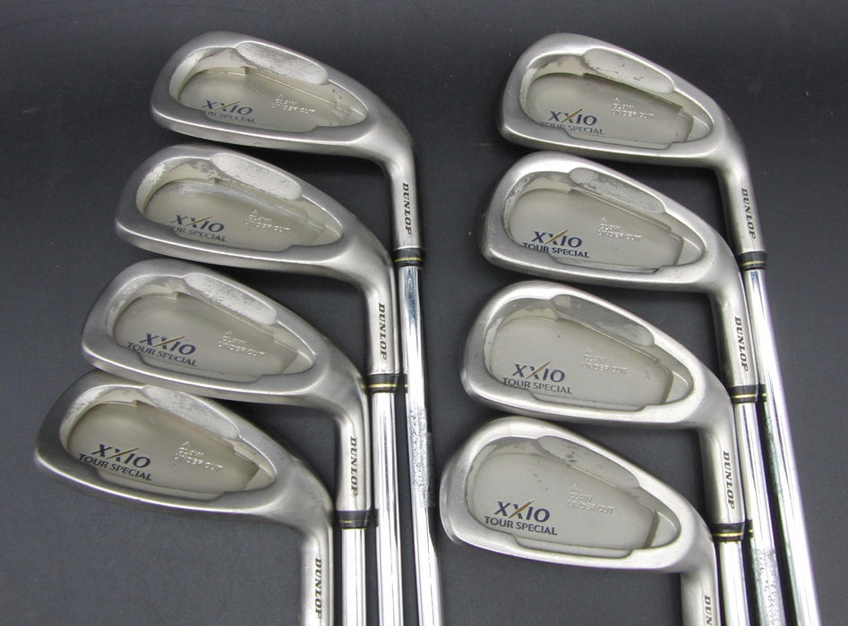 Set of 8x Dunlop XXIO Tour Special 3-PW Irons Stiff Steel Shafts Chaucer Grips