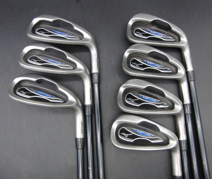 Set of 7x Mizuno Zephyr 5-SW Irons Regular Graphite 0.75" Shorter Than STD
