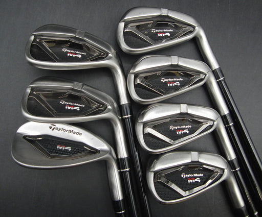 Set of 7x TaylorMade M4 2021 Irons 5-SW Stiff Graphite Shafts TaylorMade Grips*
