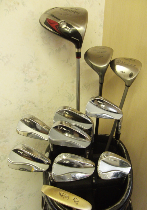Set Of PRGR TR900 4-PW Iron + Tour Stage Driver + 4 + 5 Wood + Putter