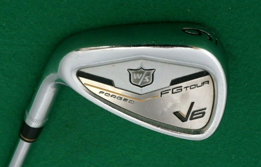 Left Handed Wilson V6 FG Tour Forged 9 Iron Stiff Steel Shaft Tour Fit Grip