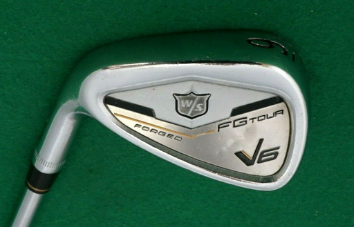 Left Handed Wilson V6 FG Tour Forged 9 Iron Stiff Steel Shaft Tour Fit Grip
