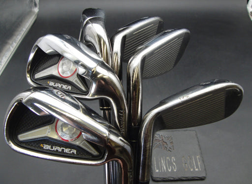 Set of 6x TaylorMade Burner 2009 5-PW Irons Stiff Steel Shafts TaylorMade Grips