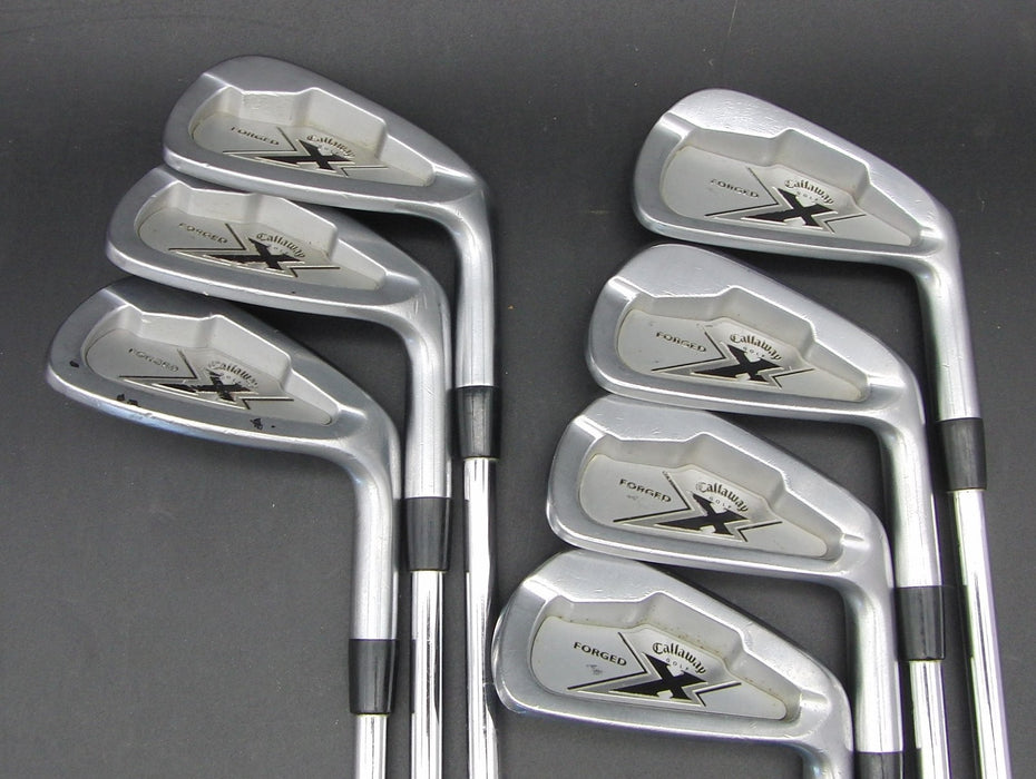 Set of 7x Callaway X Forged 2007 4-PW Irons Regular Steel Shafts
