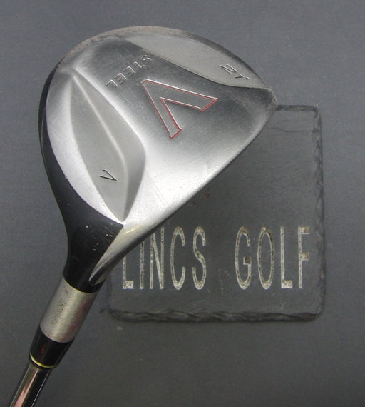 TaylorMade V Steel 21° 7 Wood Stiff Steel Shaft Golf Pride Grip*