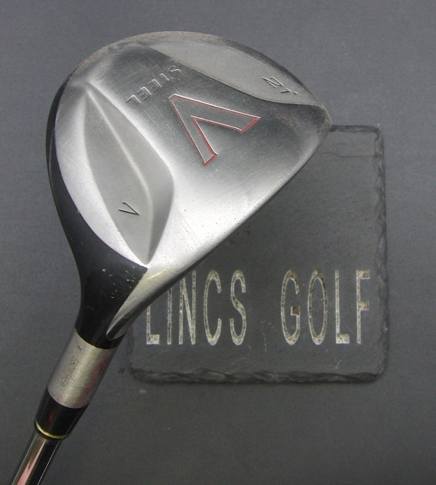 TaylorMade V Steel 21° 7 Wood Stiff Steel Shaft Golf Pride Grip*