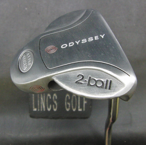 Odyssey White Steel 2-Ball Putter 89cm Length Steel Shaft Odyssey Grip