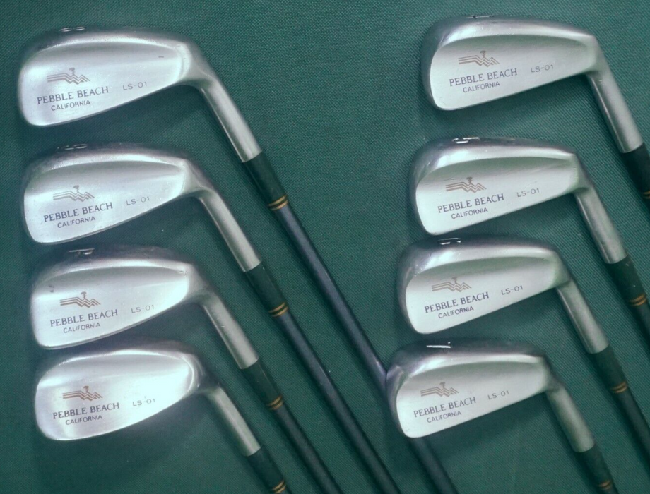 Vintage Ladies Set Of 8 x Pebble Beach LS-01 Irons 4-SW Ladies Graphite Shafts