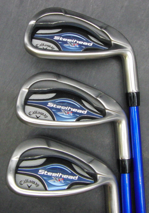 Set of 3x Ladies Callaway Steelhead XR 8+9 Irons & P/W Ladies Graphite Shafts