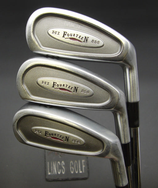 Set of 3 Fourteen HI-858 2 + 3 + 4 Irons Regular Steel Shafts Fourteen Grips*